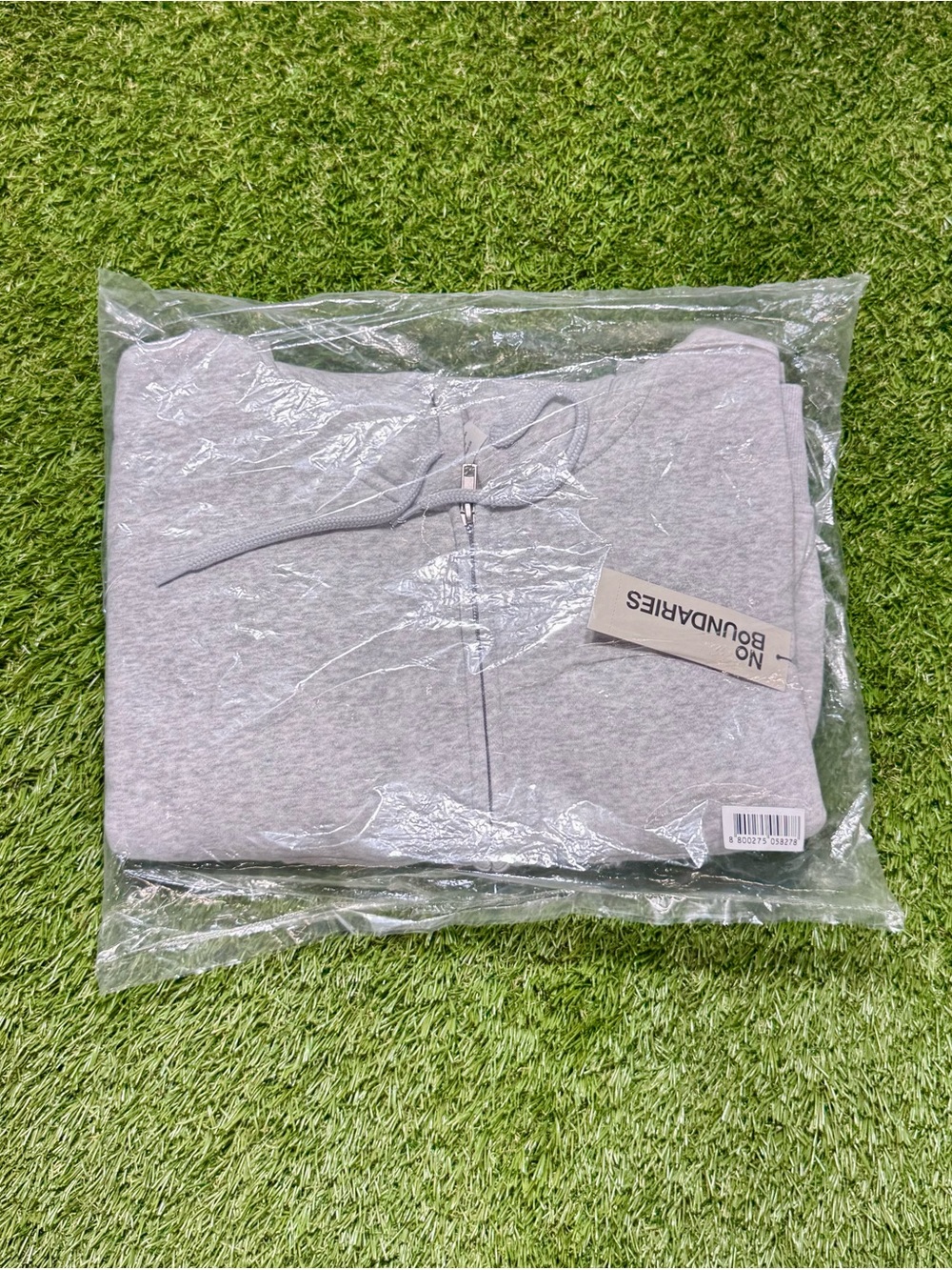 NWT No Boundaries Women’s XL Cropped Zip Up Hoodie Sweatshirt Gray Grey
